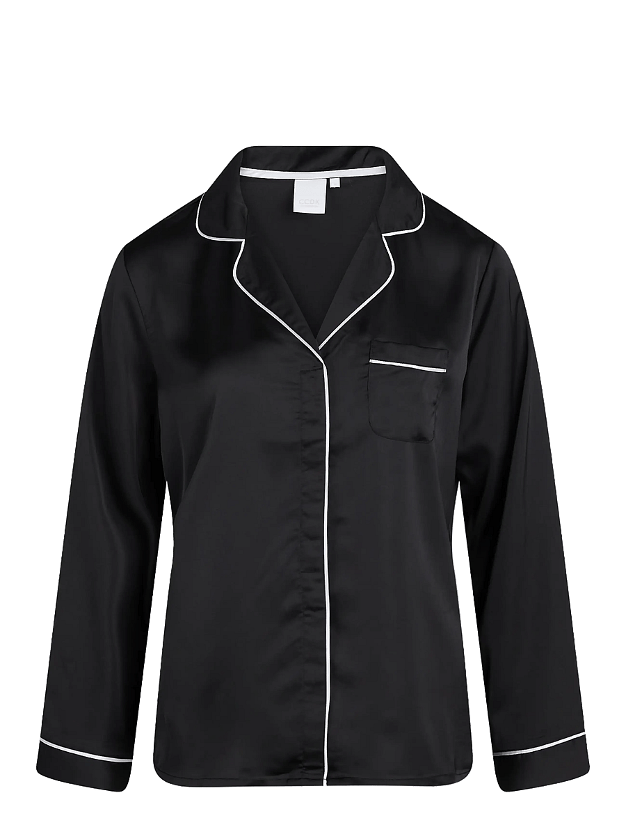 CCDK Copenhagen - Josephine Pajamas Shirt - hauts - black - 1