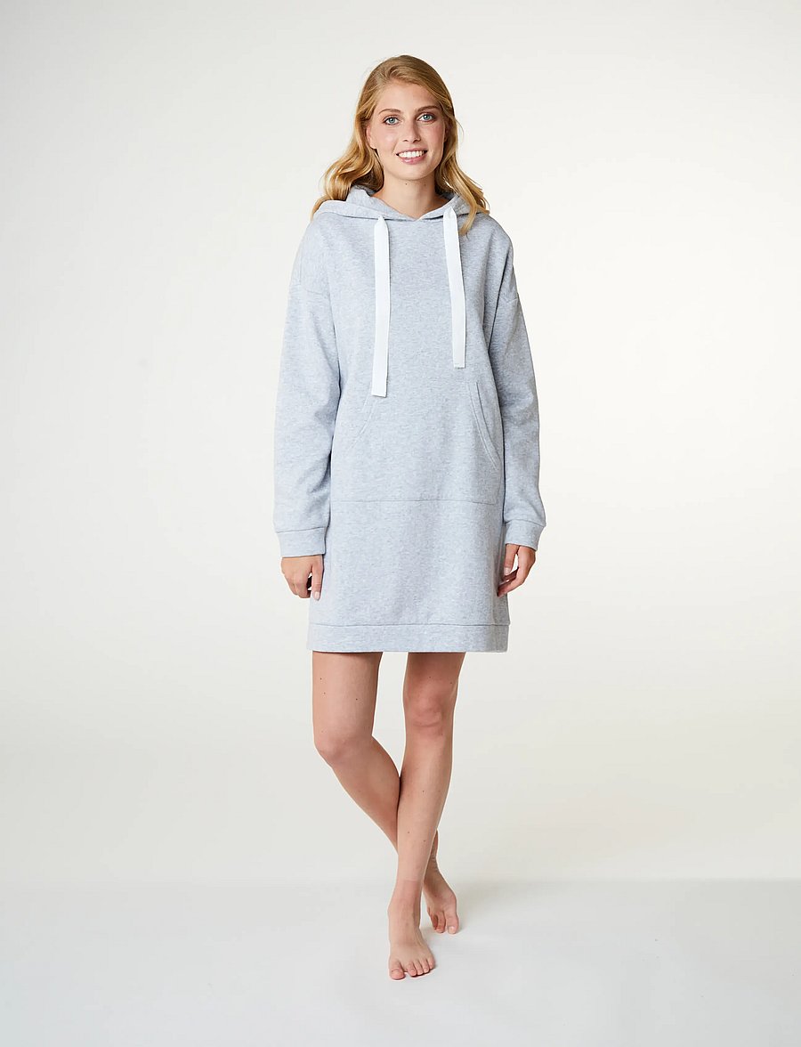 CCDK Copenhagen - Alma Sweat Dress - chemises de nuit - grey melange - 0