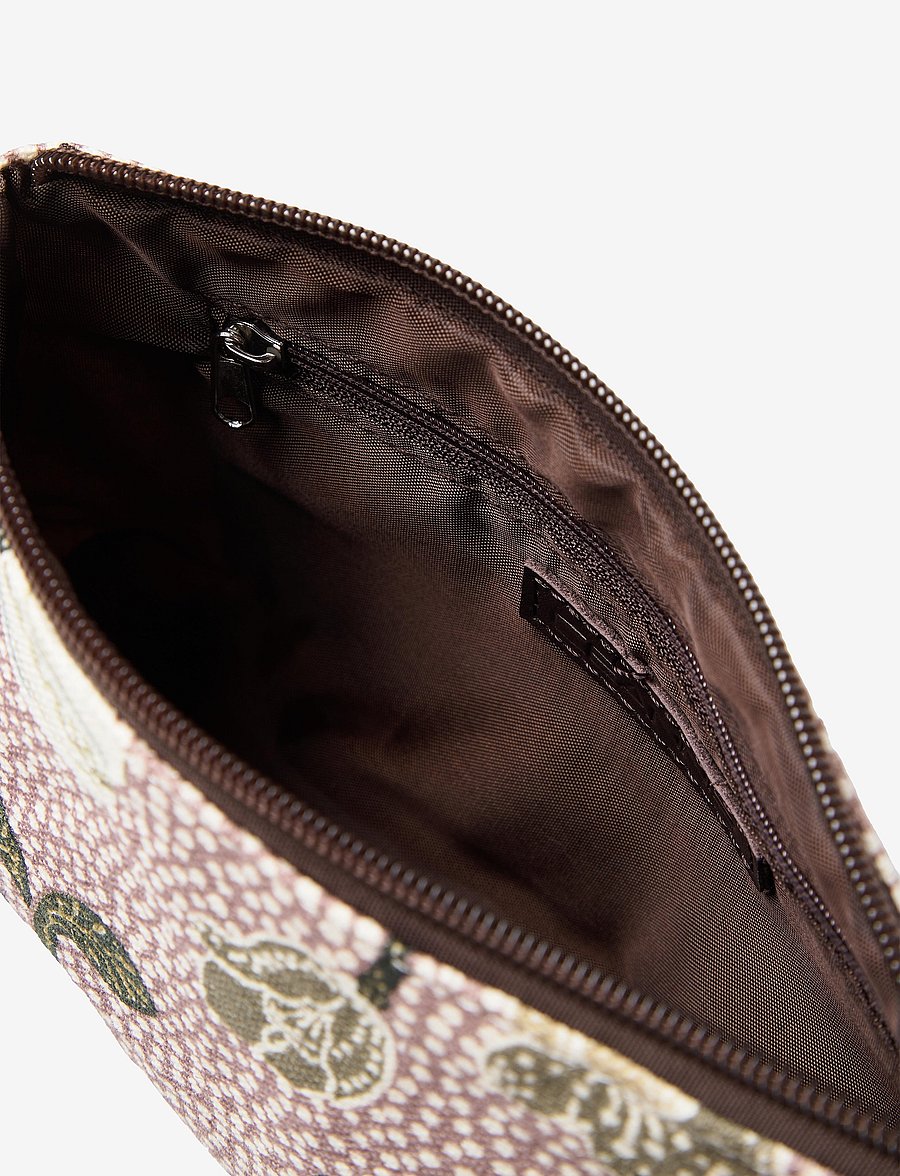 Ceannis - Cosmetic Bag Flower Linen - alltags-style - dusty pink - 3