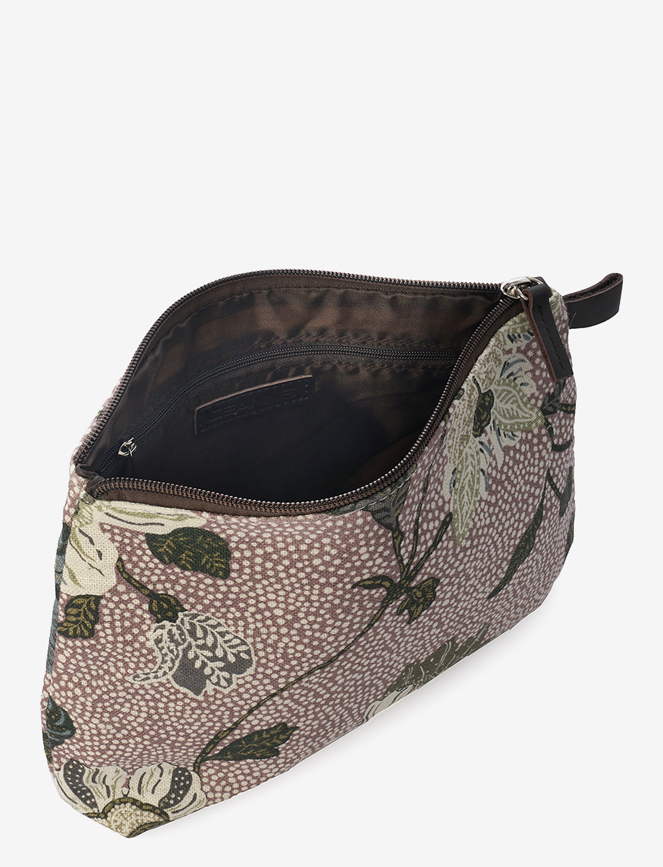 Ceannis - Cosmetic Bag Flower Linen - alltags-style - dusty pink - 2