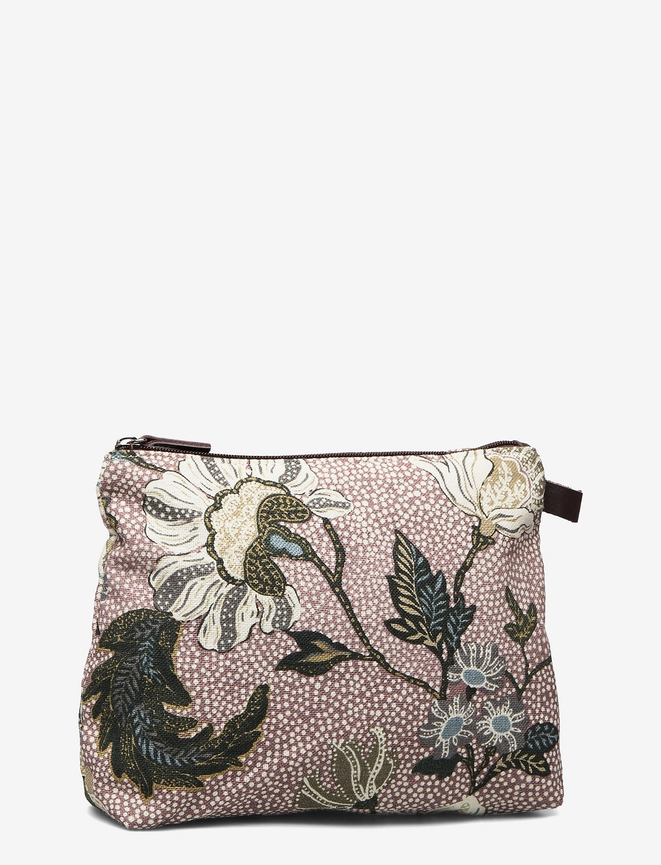 Ceannis - Cosmetic Bag Flower Linen - alltags-style - dusty pink - 3