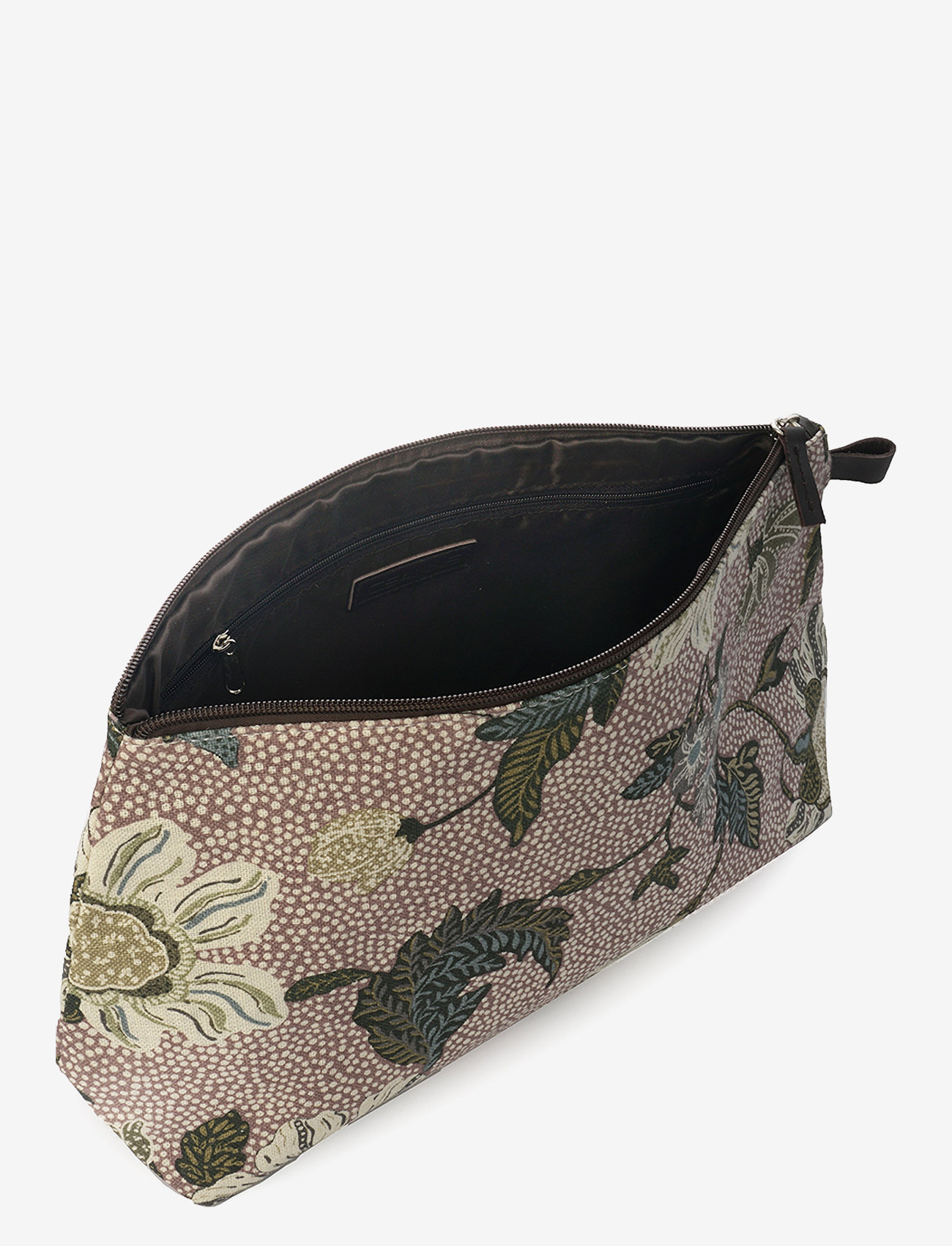 Ceannis - Cosmetic Bag Flower Linen - vardagsstil - dusty pink - 2
