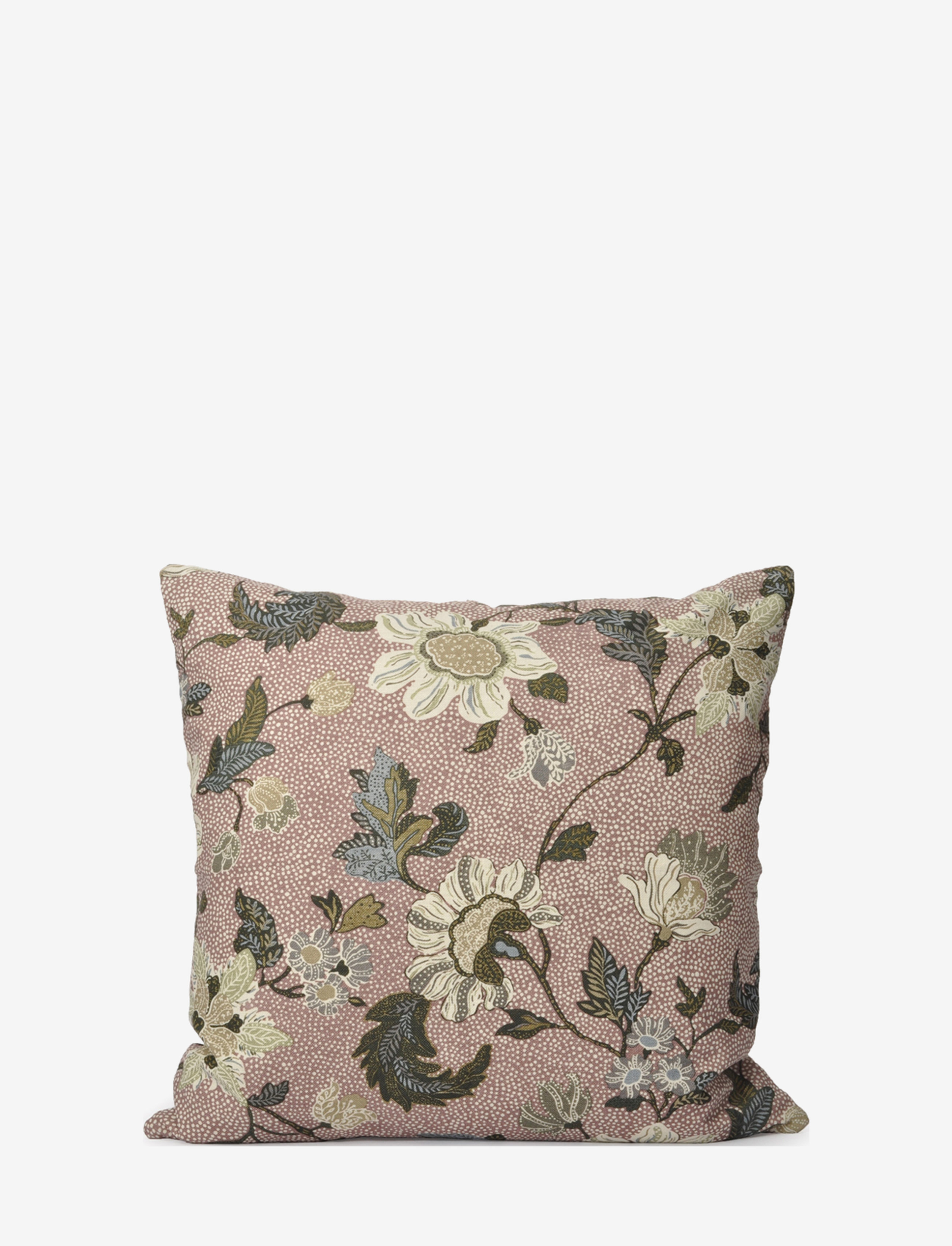 Cushion Cover Flower Linen, 50x50cm - PINK