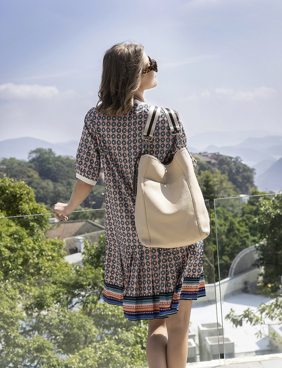 Ceannis - Bucket Bag Grained Leather - sand - 5