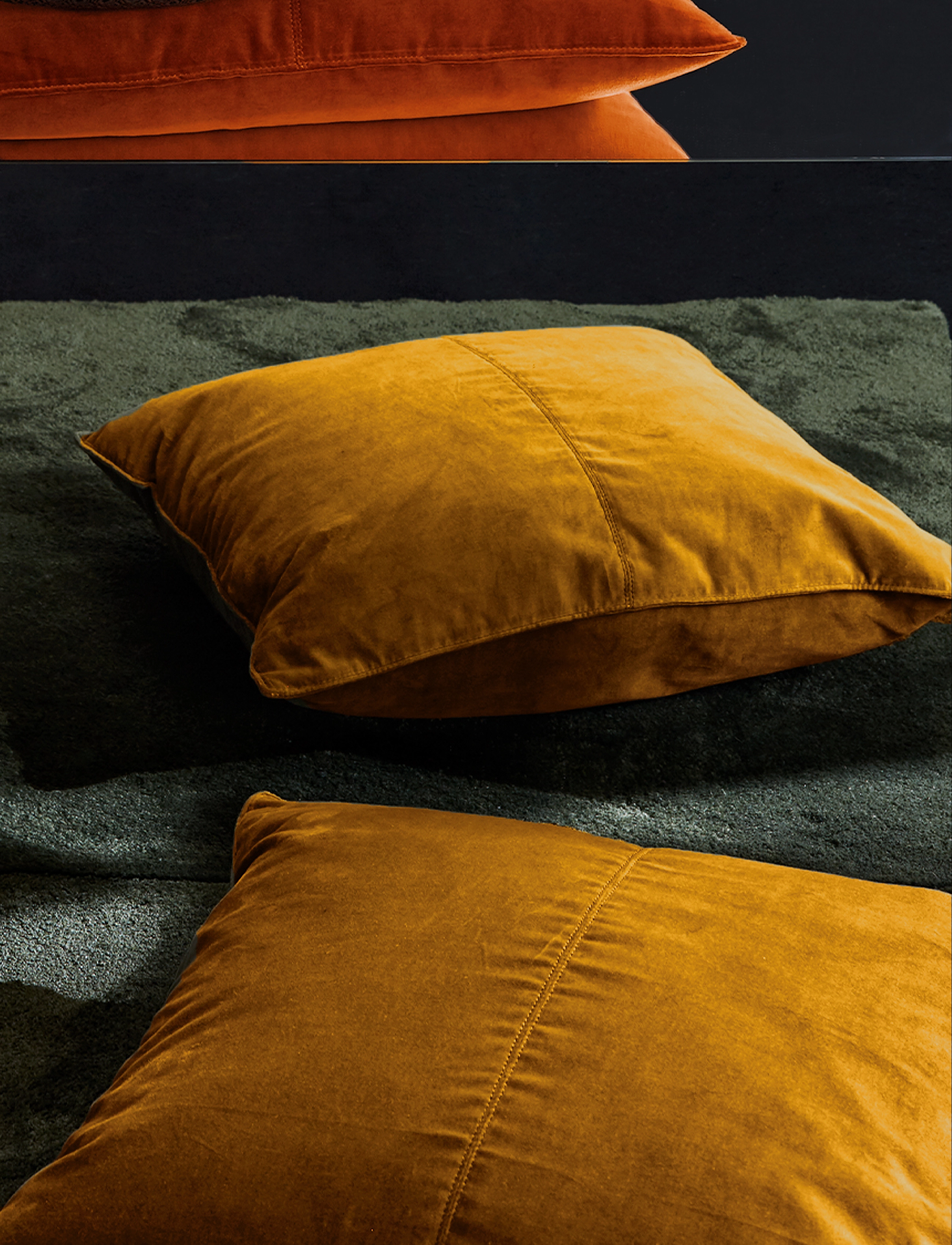 Ceannis Velvet Cushion Cover 50X50 Cm, cm, Cushions & Blankets, Gelb - Covers, Homeware