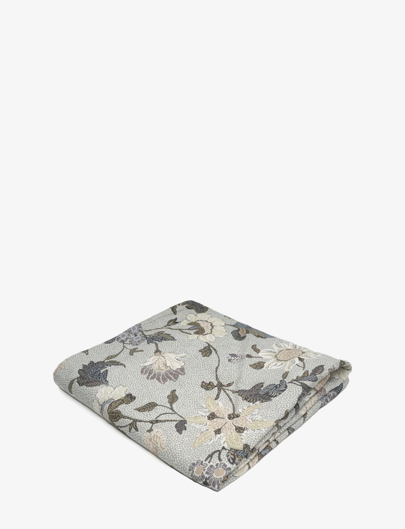 CEANNIS Table Cloth 145X250Cm Weiß Flower Linen Grün - 145X250CM - Unisex