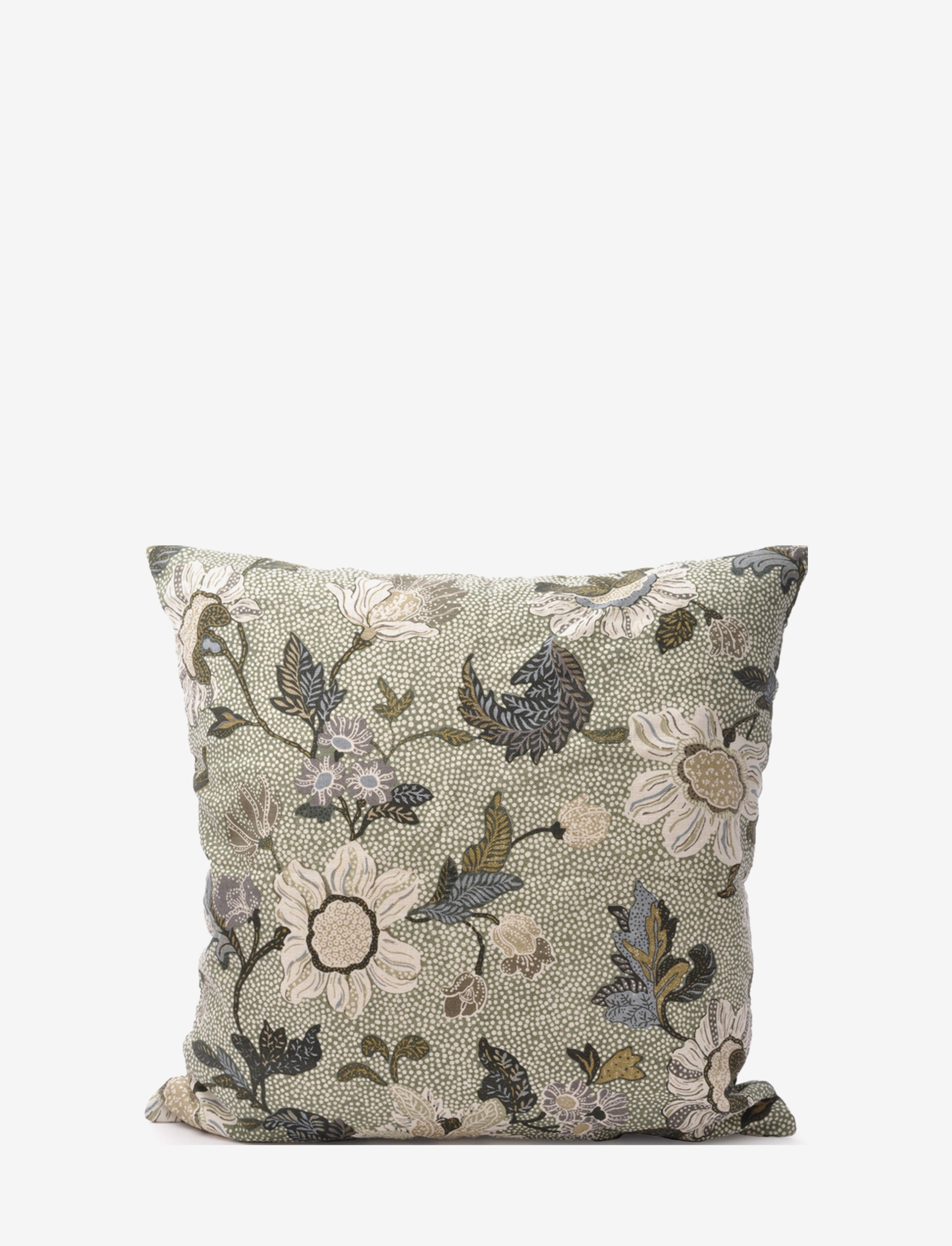 CEANNIS Cushion Cover Flower Linen, 50X50Cm Grün - 50X50CM - Unisex