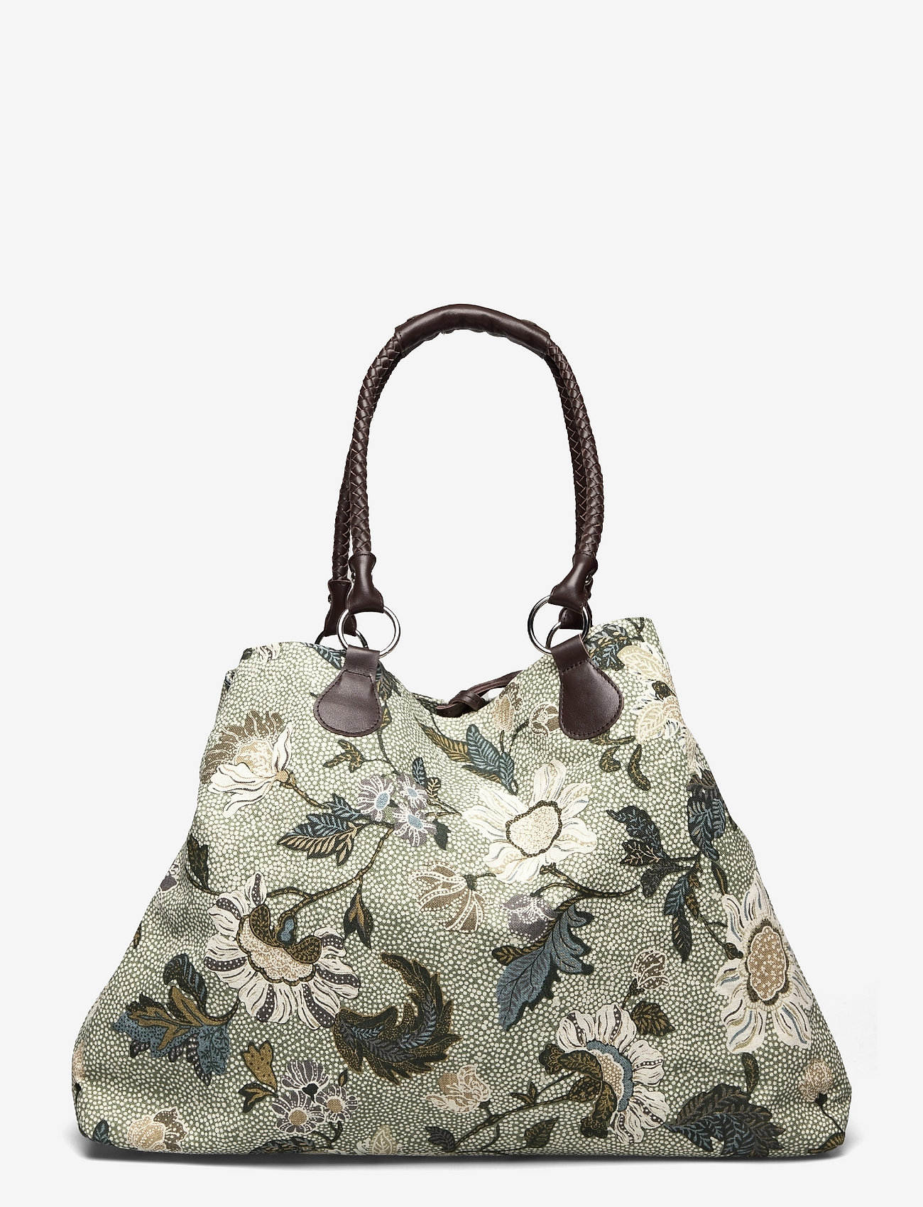 Ceannis - Weekend Bag Soft Green Flower Linen - green - 1