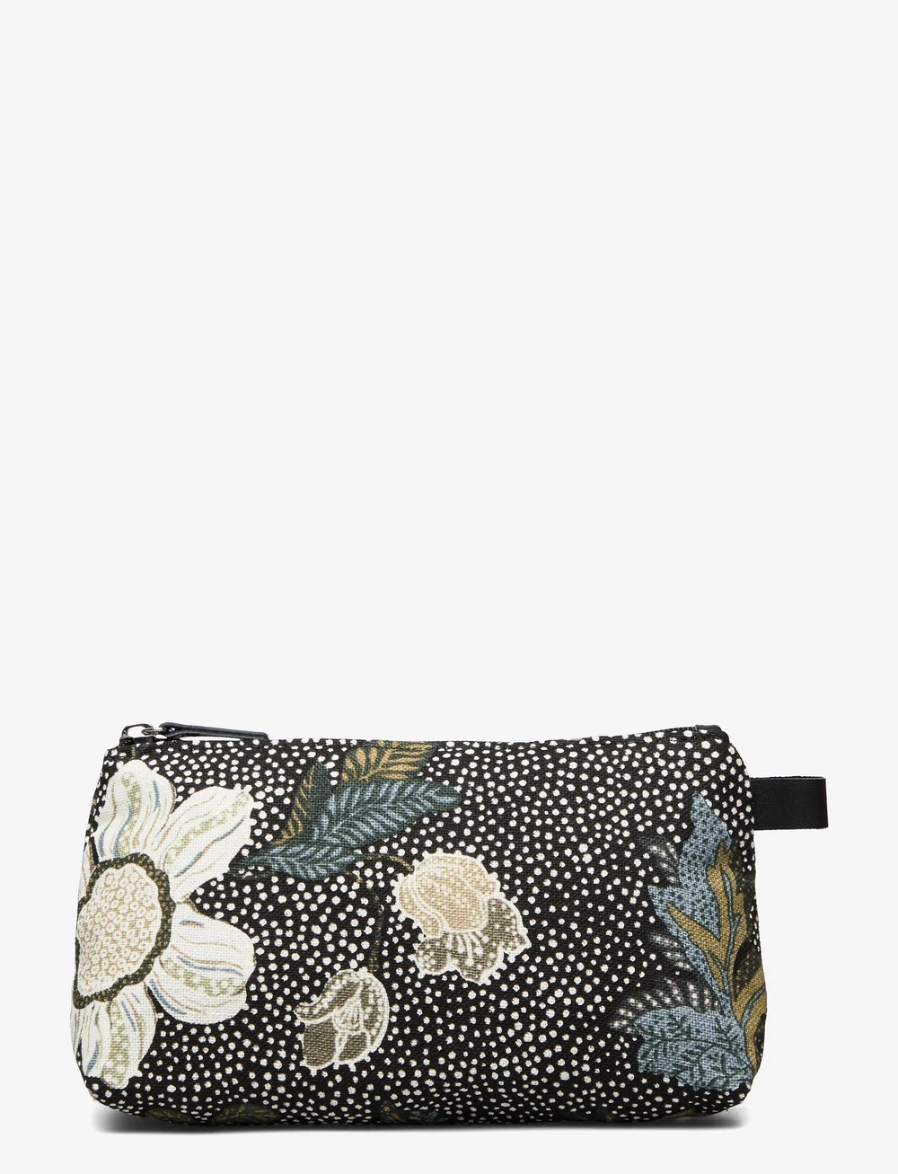 Ceannis - Cosmetic Bag Flower Linen Size: Small - makeup bags - black - 1