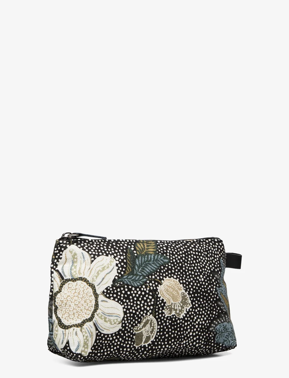 Ceannis - Cosmetic Bag Flower Linen Size: Small - makeup bags - black - 3