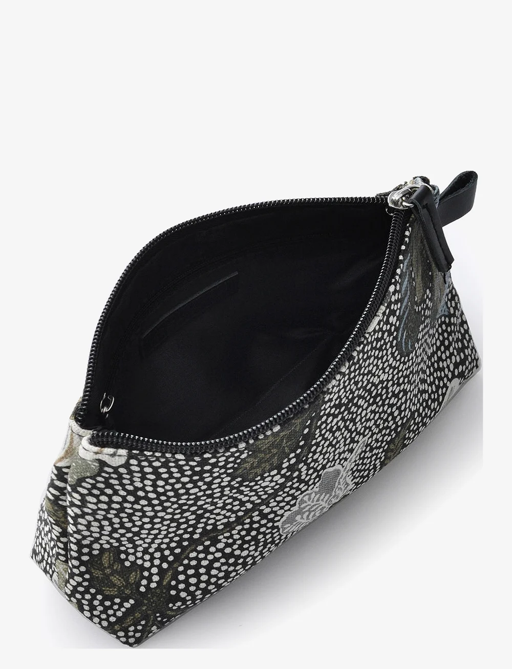 Ceannis - Cosmetic Bag Flower Linen Size: Small - makeup bags - black - 4