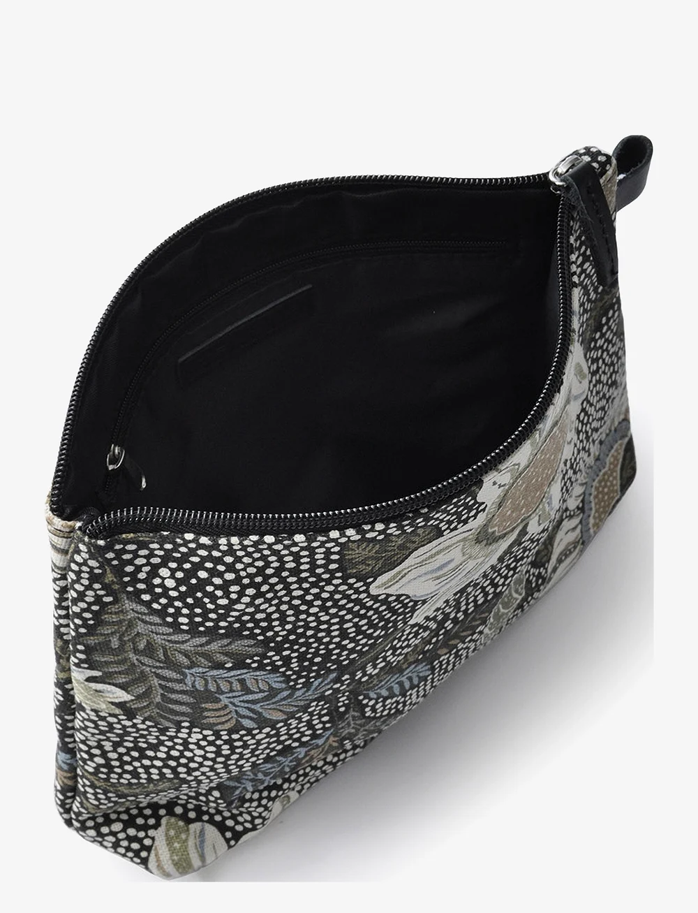 Ceannis - Cosmetic Bag Flower Linen Size: Medium - vardagsstil - black - 3