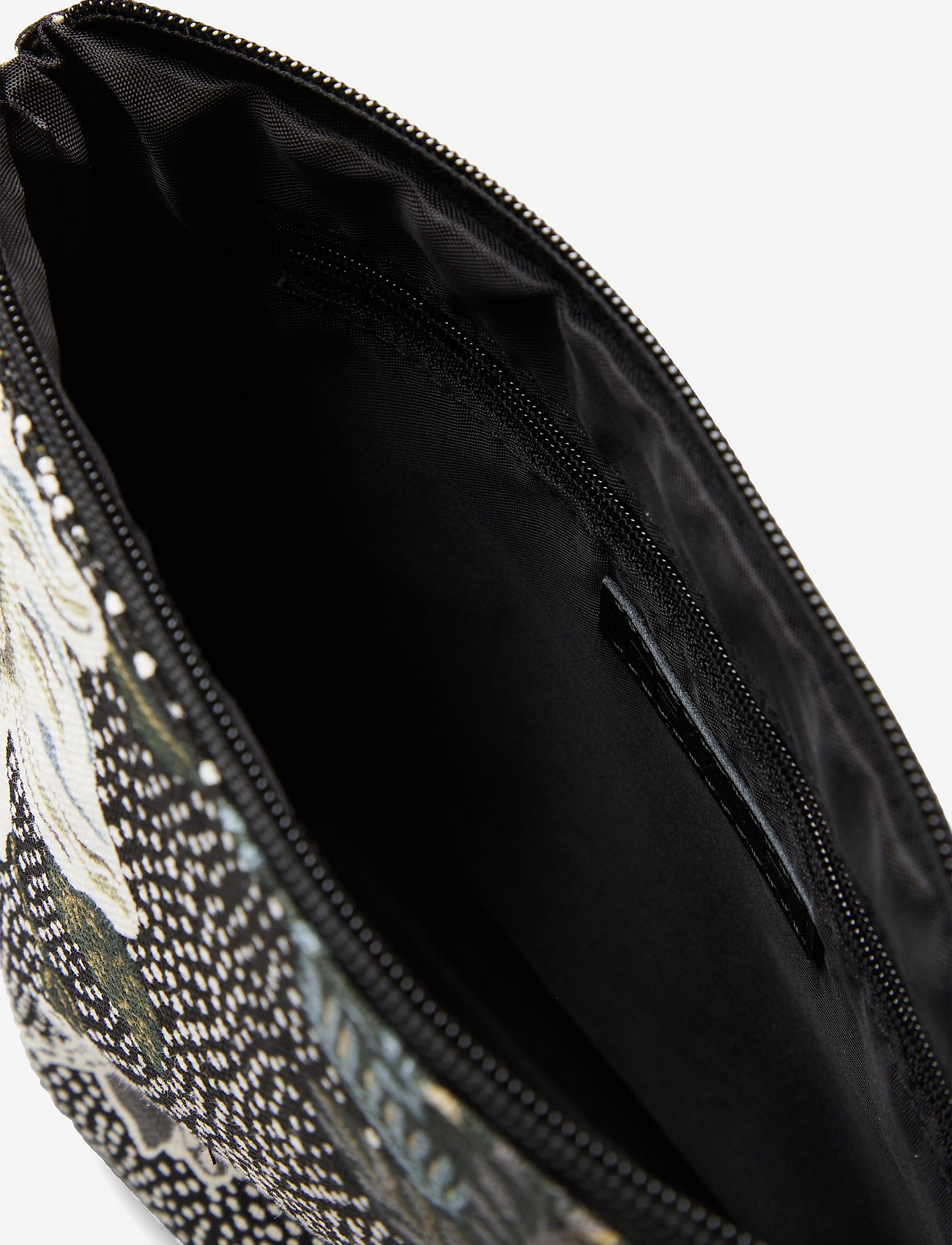 Ceannis - Cosmetic Bag Flower Linen Size: Medium - everyday style - black - 4