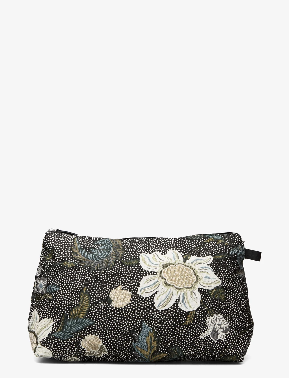 Ceannis - Cosmetic Bag Flower Linen Size: Large - makeup bags - black - 1