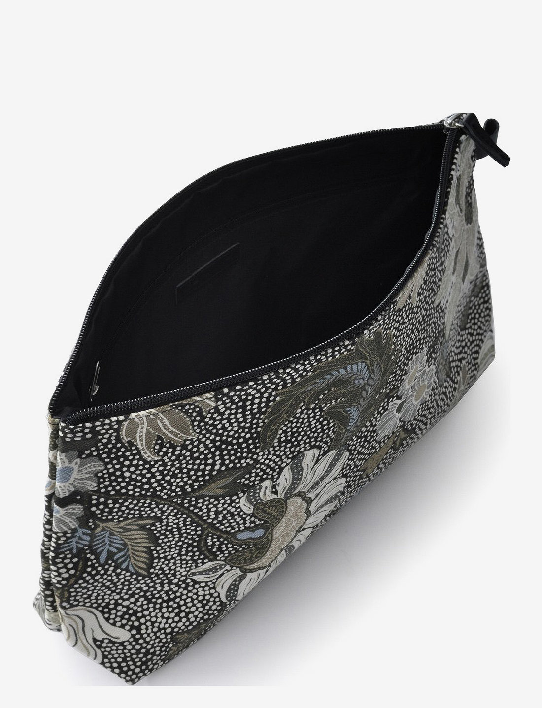 Ceannis - Cosmetic Bag Flower Linen Size: Large - kosmeetikakotid - black - 2