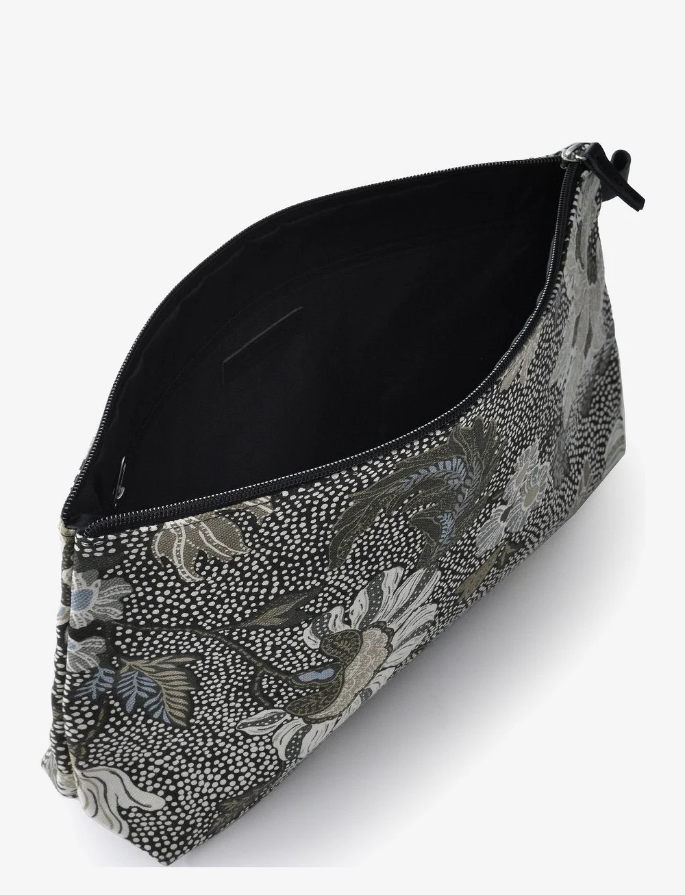 Ceannis - Cosmetic Bag Flower Linen Size: Large - makeup bags - black - 2