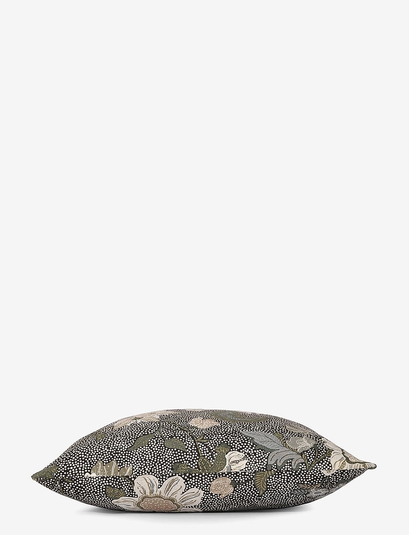 Ceannis - Cushion Cover Flower Linen, 50x50cm - köp efter pris - black - 1