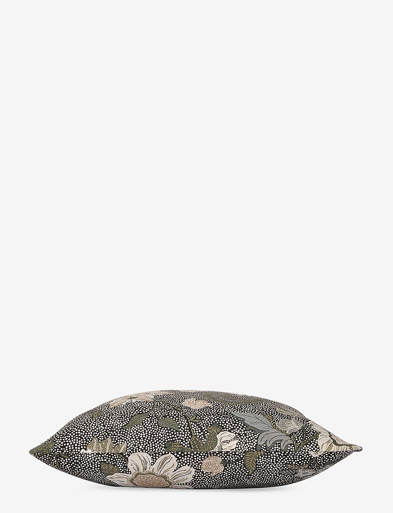 Ceannis - Cushion Cover Flower Linen, 50x50cm - köp efter pris - black - 2