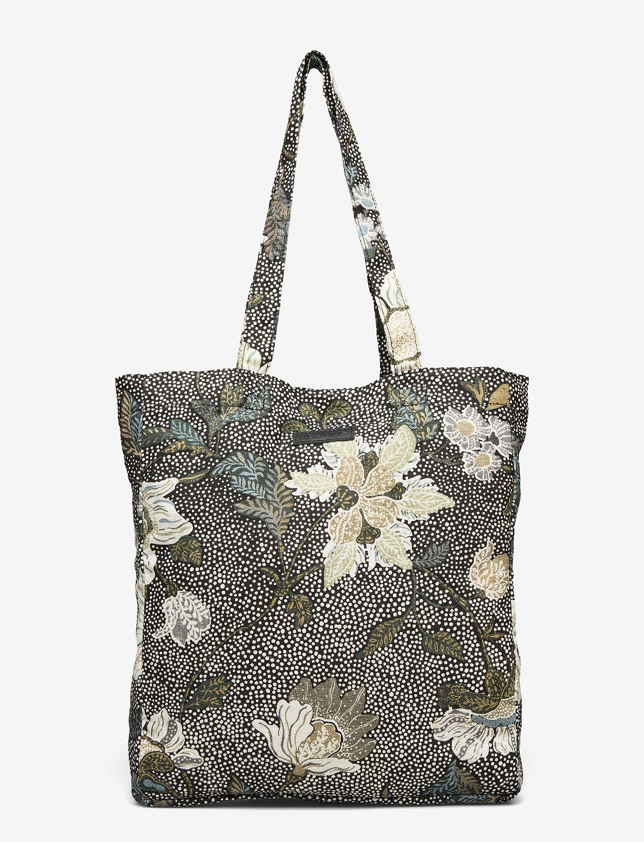 Ceannis - New Shopper Flower Linen - tote bags - black - 0