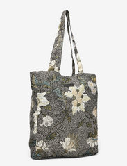 Ceannis - New Shopper Flower Linen - tote bags - black - 2