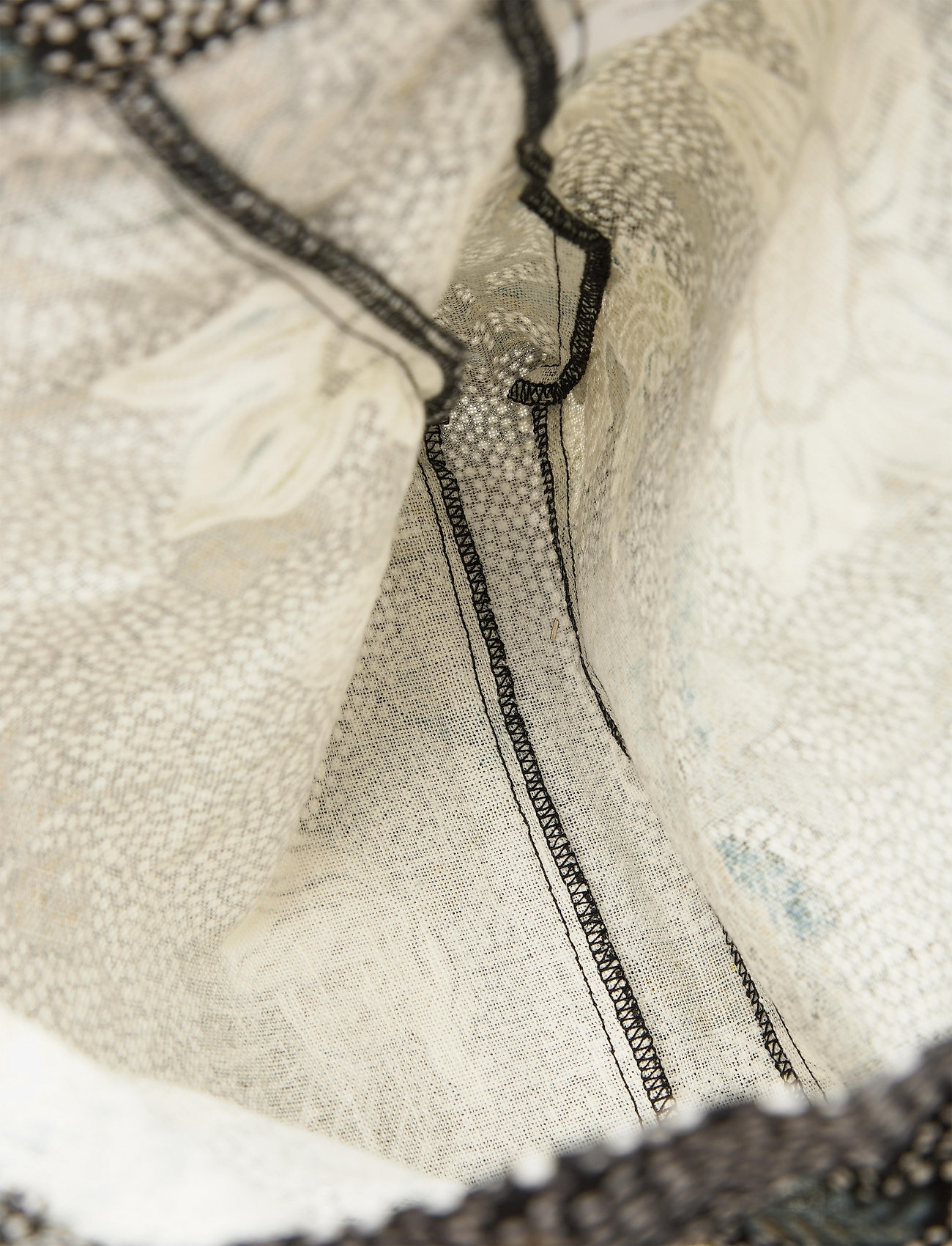 Ceannis - New Shopper Flower Linen - tote bags - black - 4