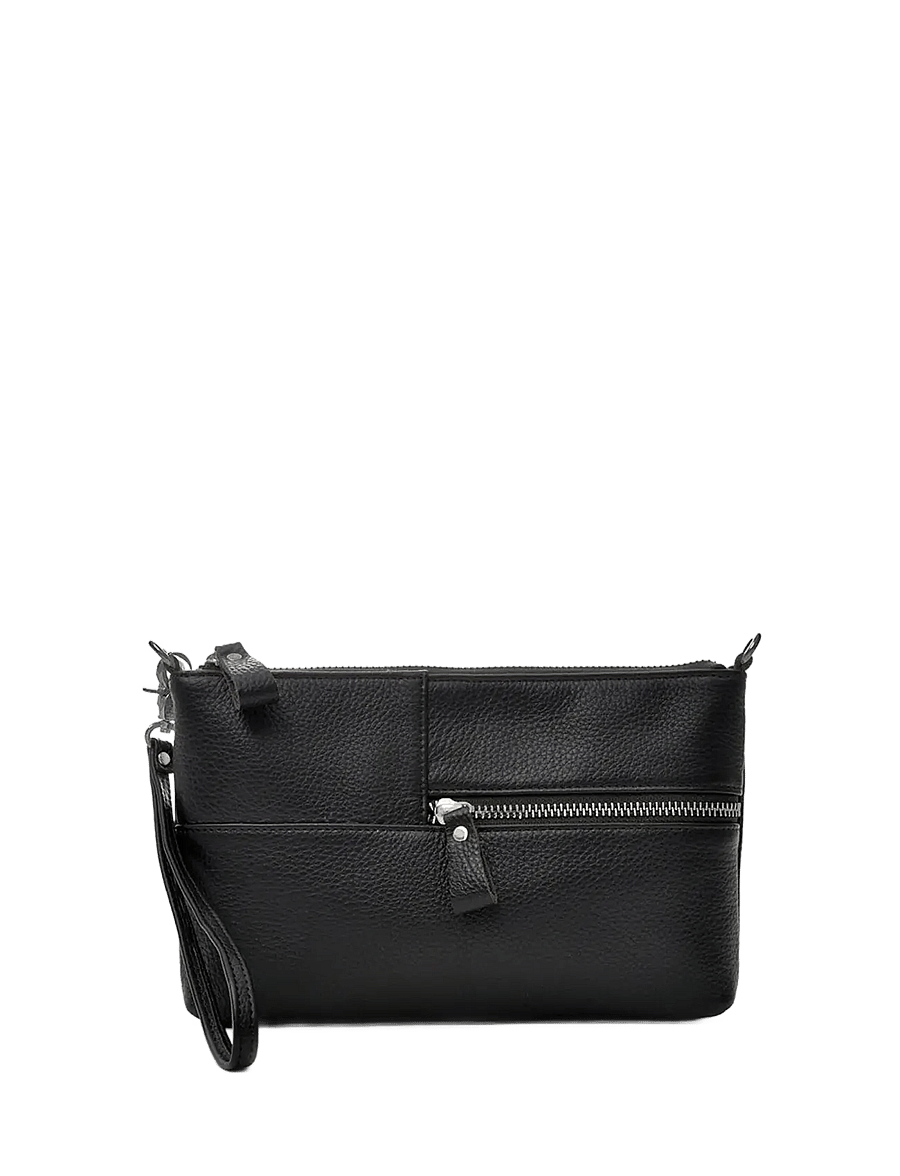 Ceannis - Envelope Bag Grained Leather (S) - erilised sündmused - black - 1