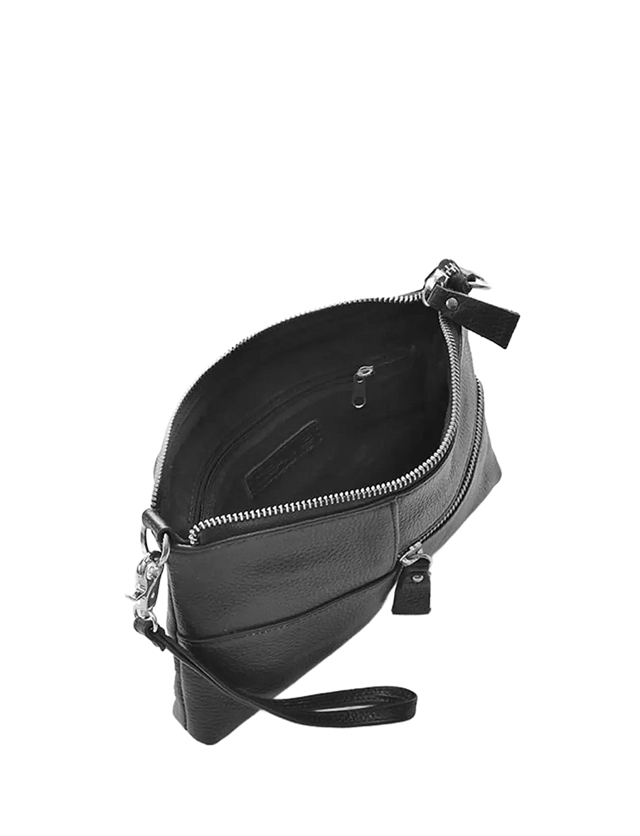 Ceannis - Envelope Bag Grained Leather (S) - erilised sündmused - black - 2