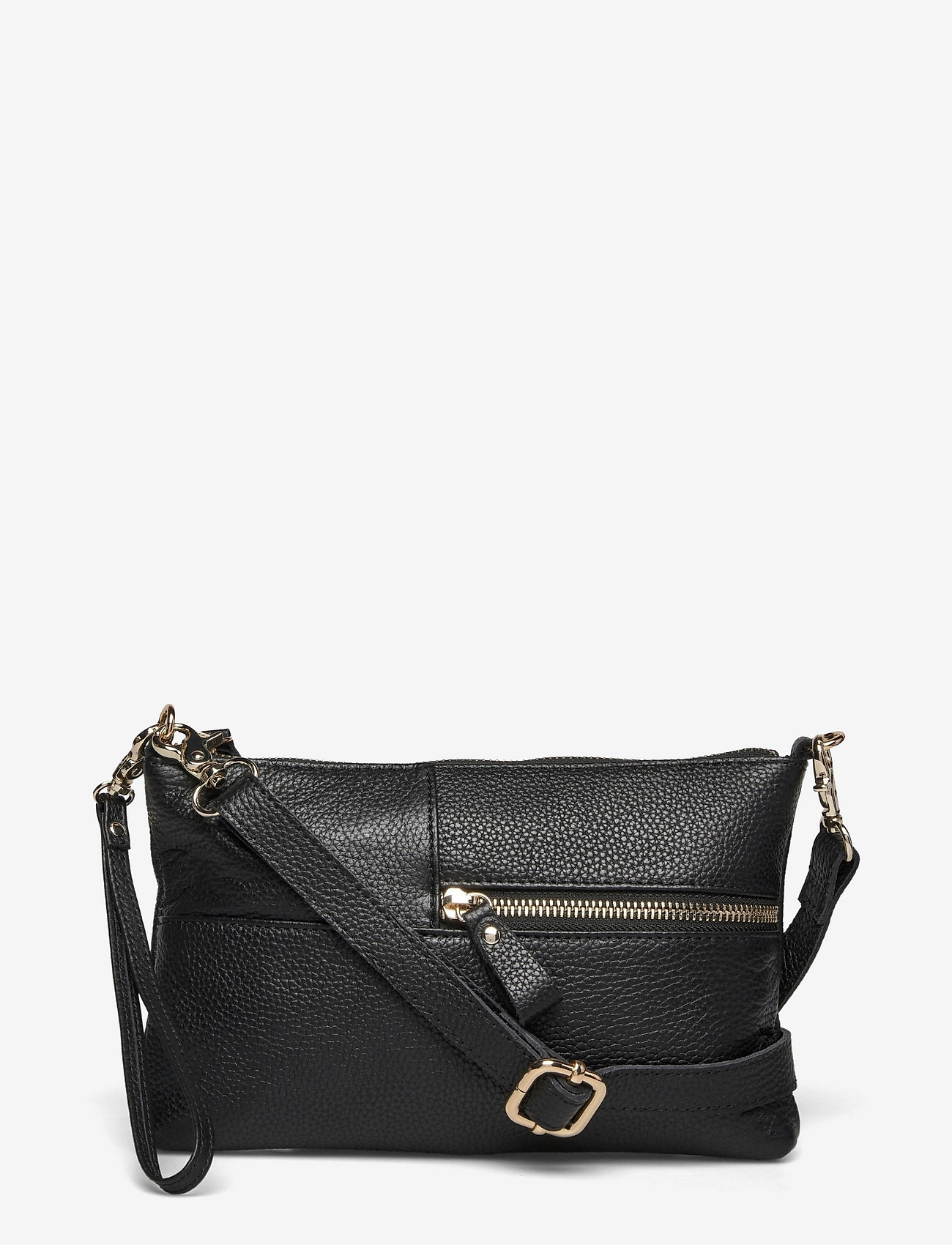 Ceannis - Envelope Bag Black Grained Leather (Gold hard ware) - geburtstagsgeschenke - black - 0