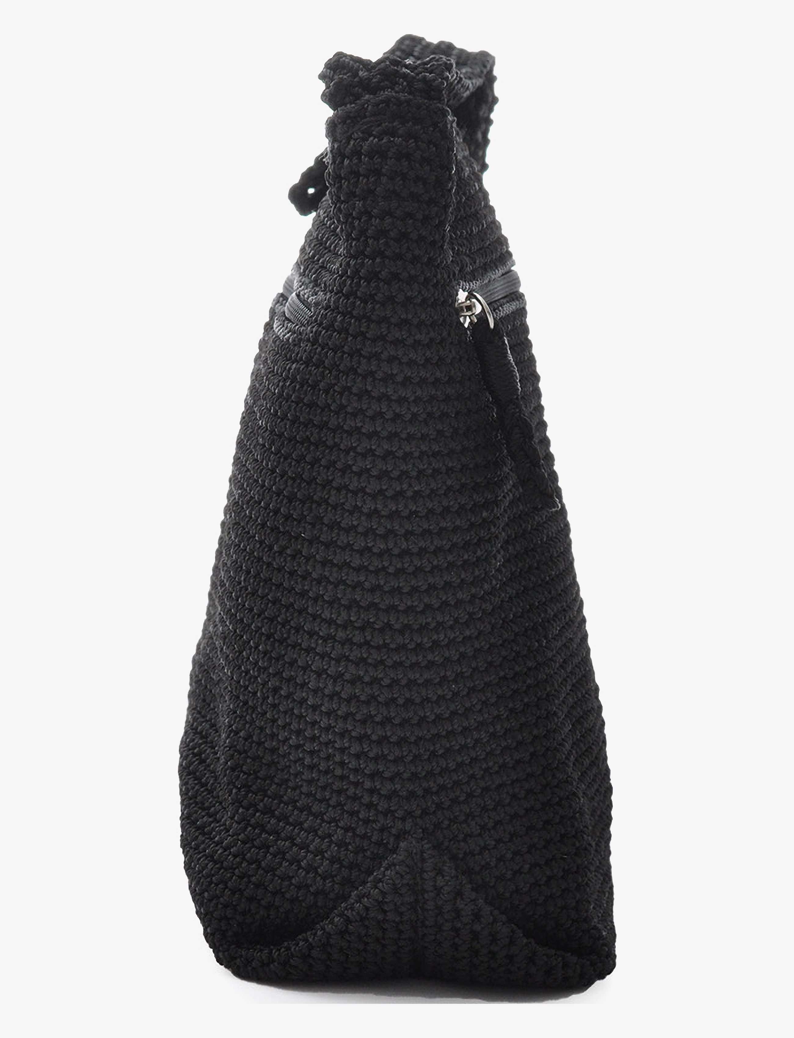 Ceannis - Crossbody Bag Crochet - umhängetaschen - black - 4
