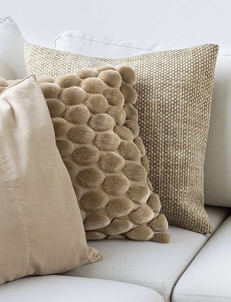 Ceannis - Cushion Cover Sand Denim Braided - köp efter pris - sand - 2