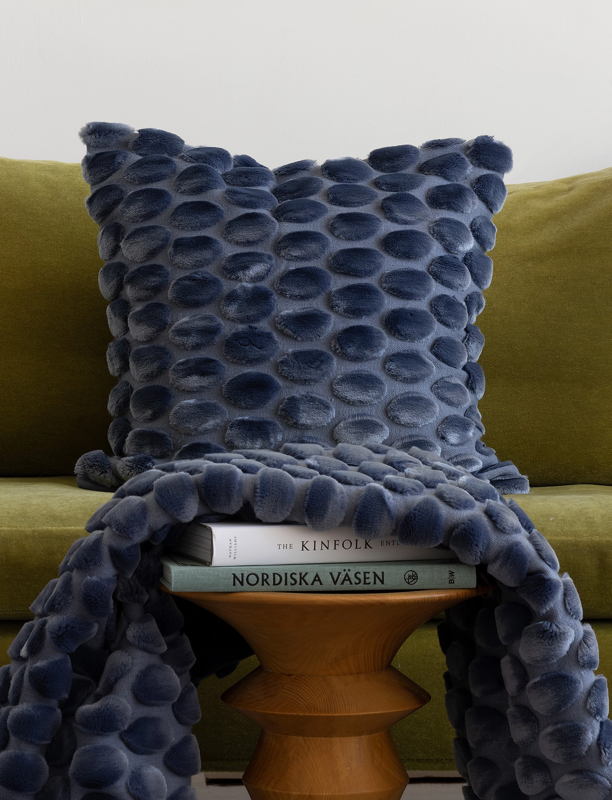 Ceannis - Egg C/c 50x50cm Denim Blue - pudebetræk - blue - 3
