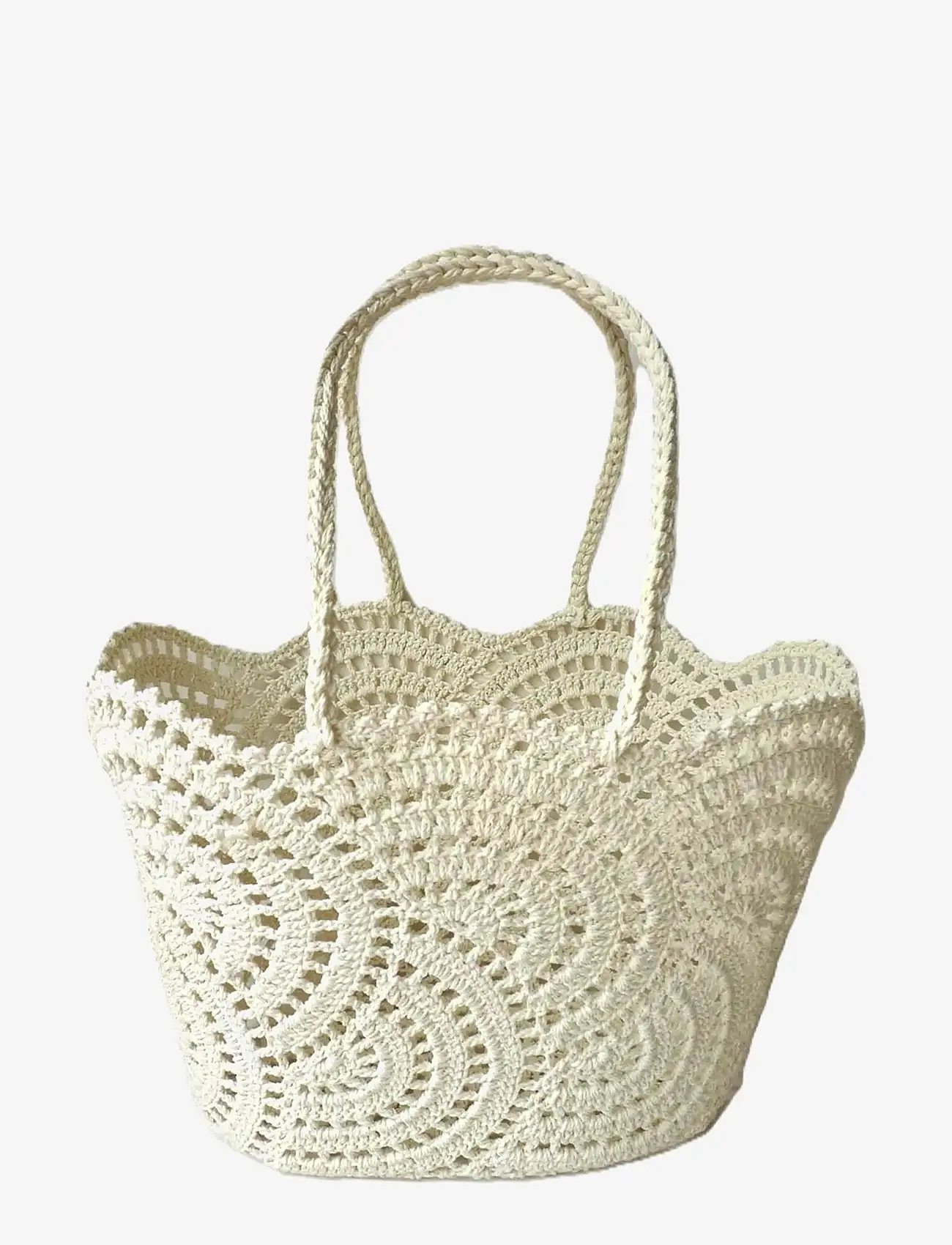 Ceannis - Basket Circle Crochet - strandtaschen - white - 1