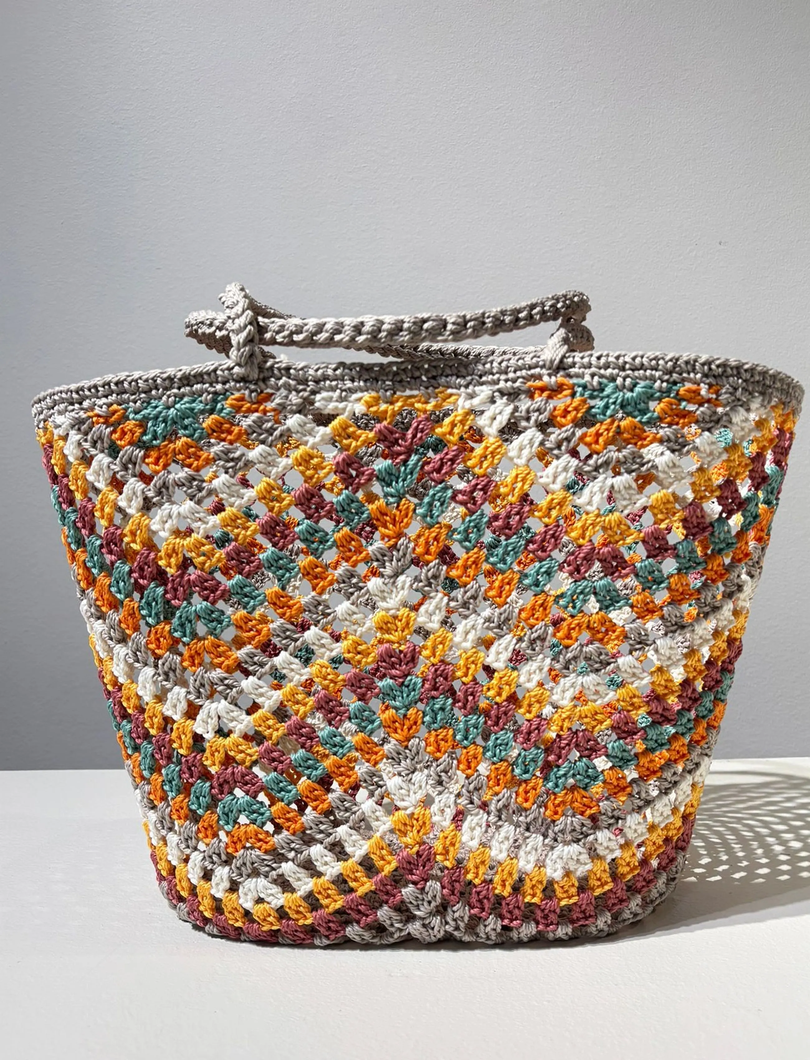 Ceannis - Basket Picnic Crochet - rannakotid - pastel - 3