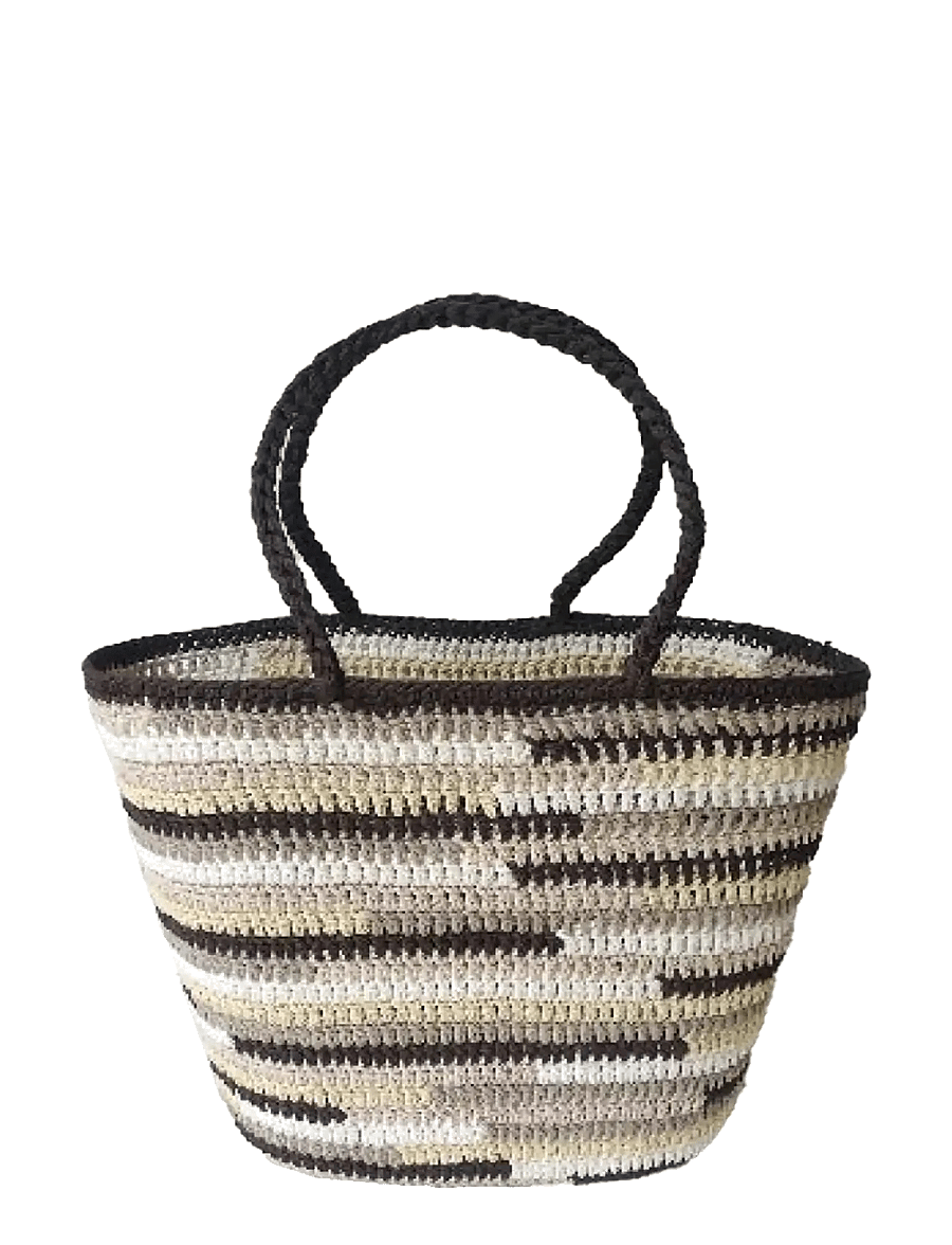 Ceannis - Basket Zebra Crochet - strandtaschen - brown - 1