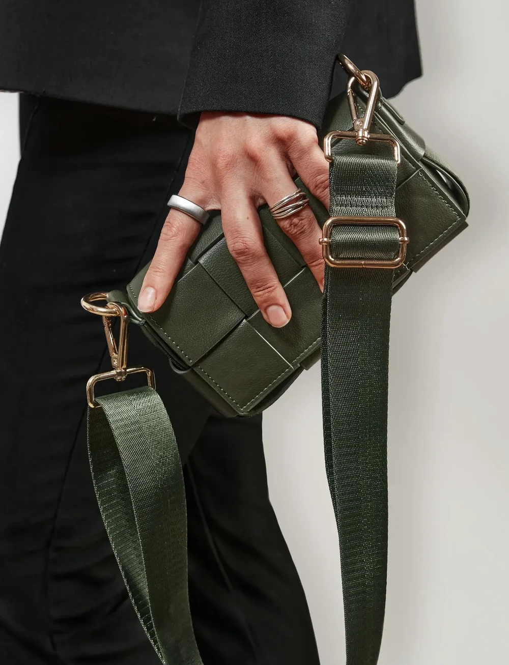 Ceannis - iPhone Bag Braided Strap - særlige begivenheder - khaki green - 0
