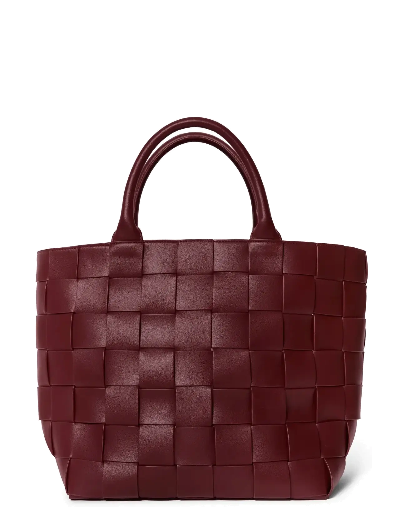 Ceannis Braided Strap Shopper - Ceannis - WINE / burgundy