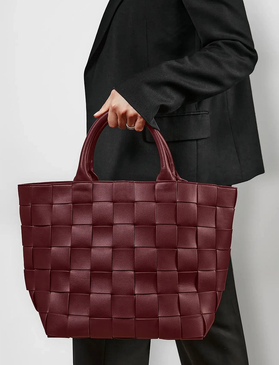 Ceannis - Braided Strap Shopper - ostukotid - wine - 0