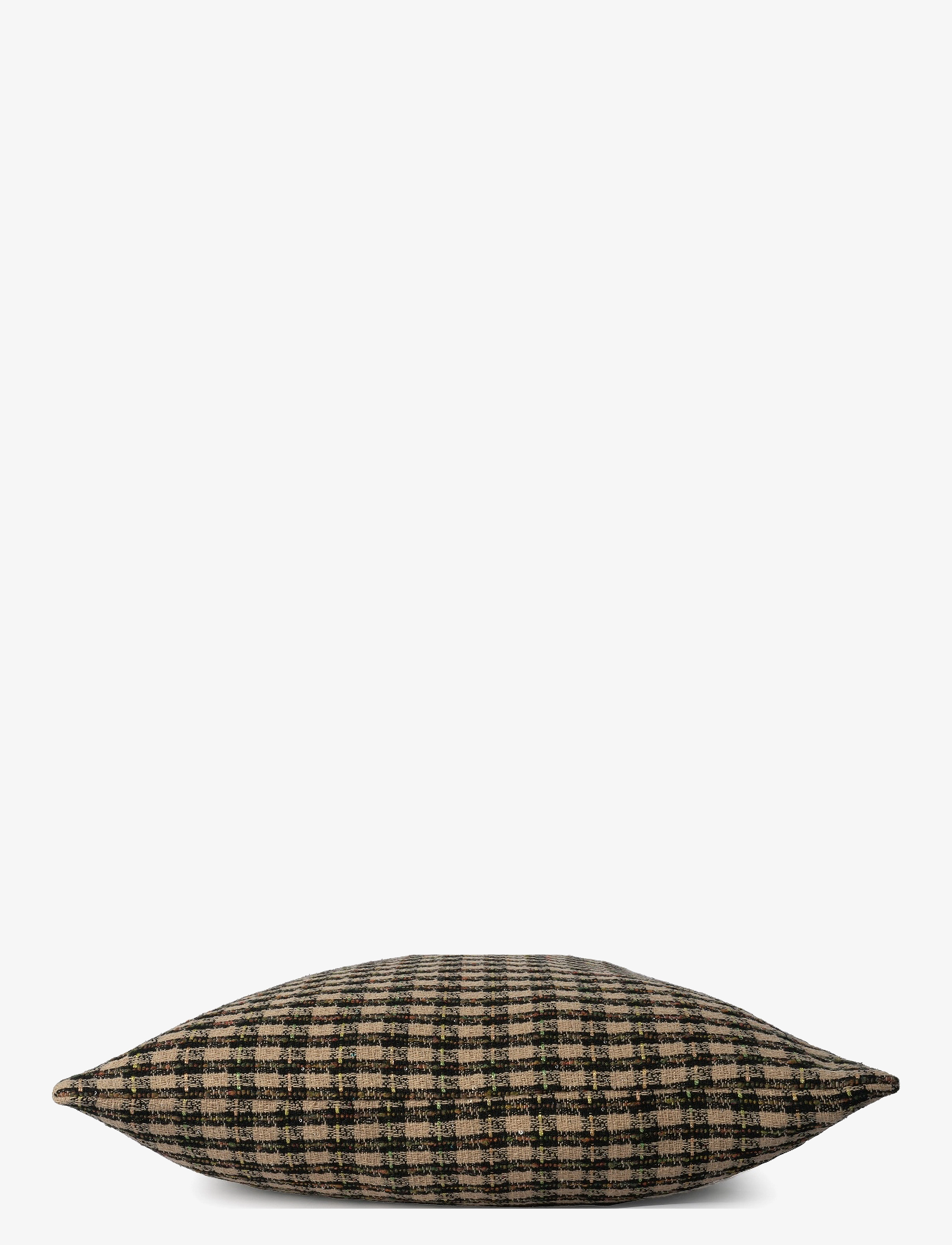 Ceannis - Cushion Cover Metallic Check Beige - beige - 1