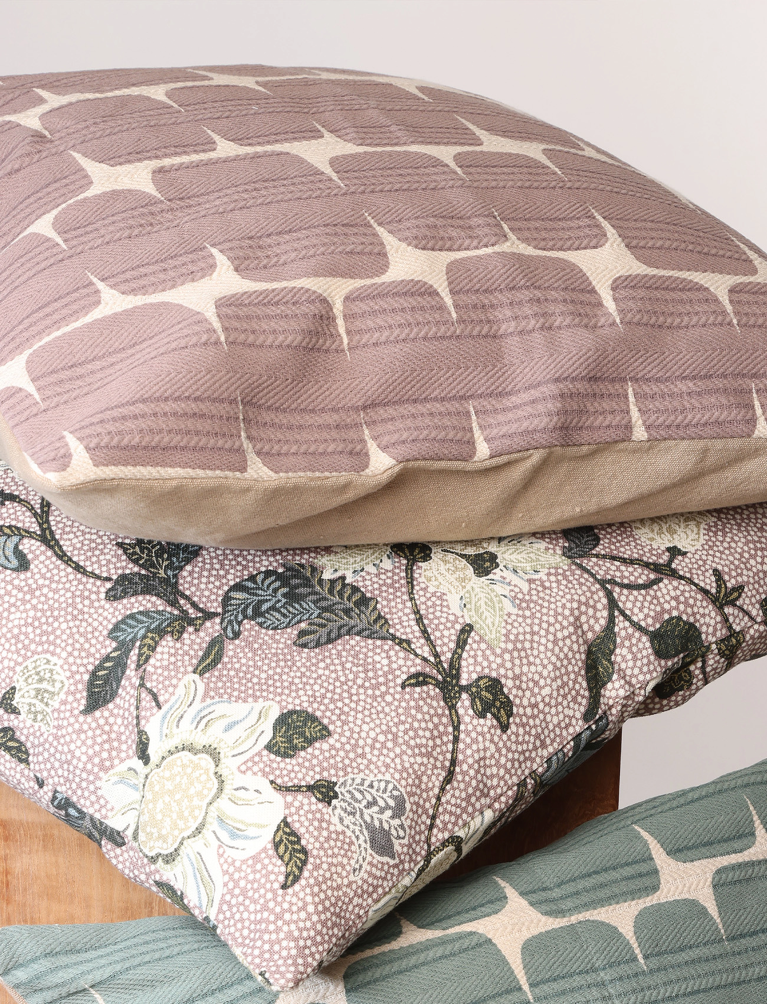 Ceannis - Printed Stone | C/c 50x50 | Dusty Pink - kissenbezüge - dusty pink - 3