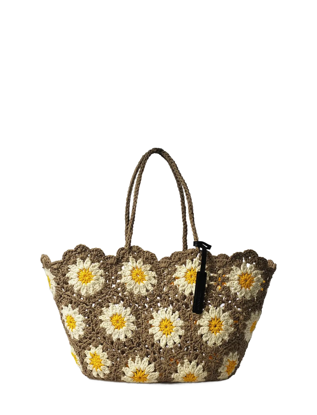 Ceannis Calendula Crochet Basket Sand - Ceannis - SAND / multi