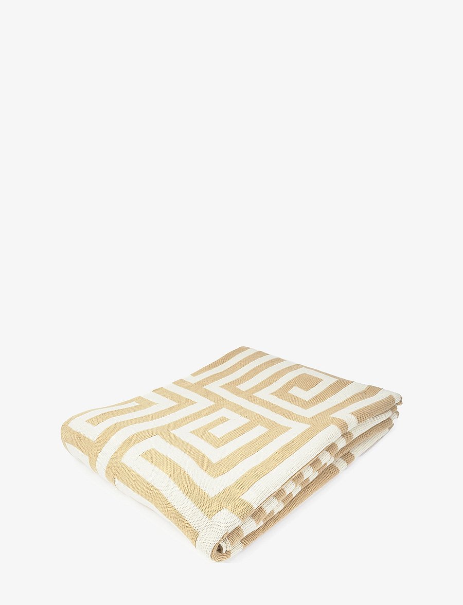 Ceannis - Knitted Throw 160x130cm - nach preis einkaufen - beige - 0