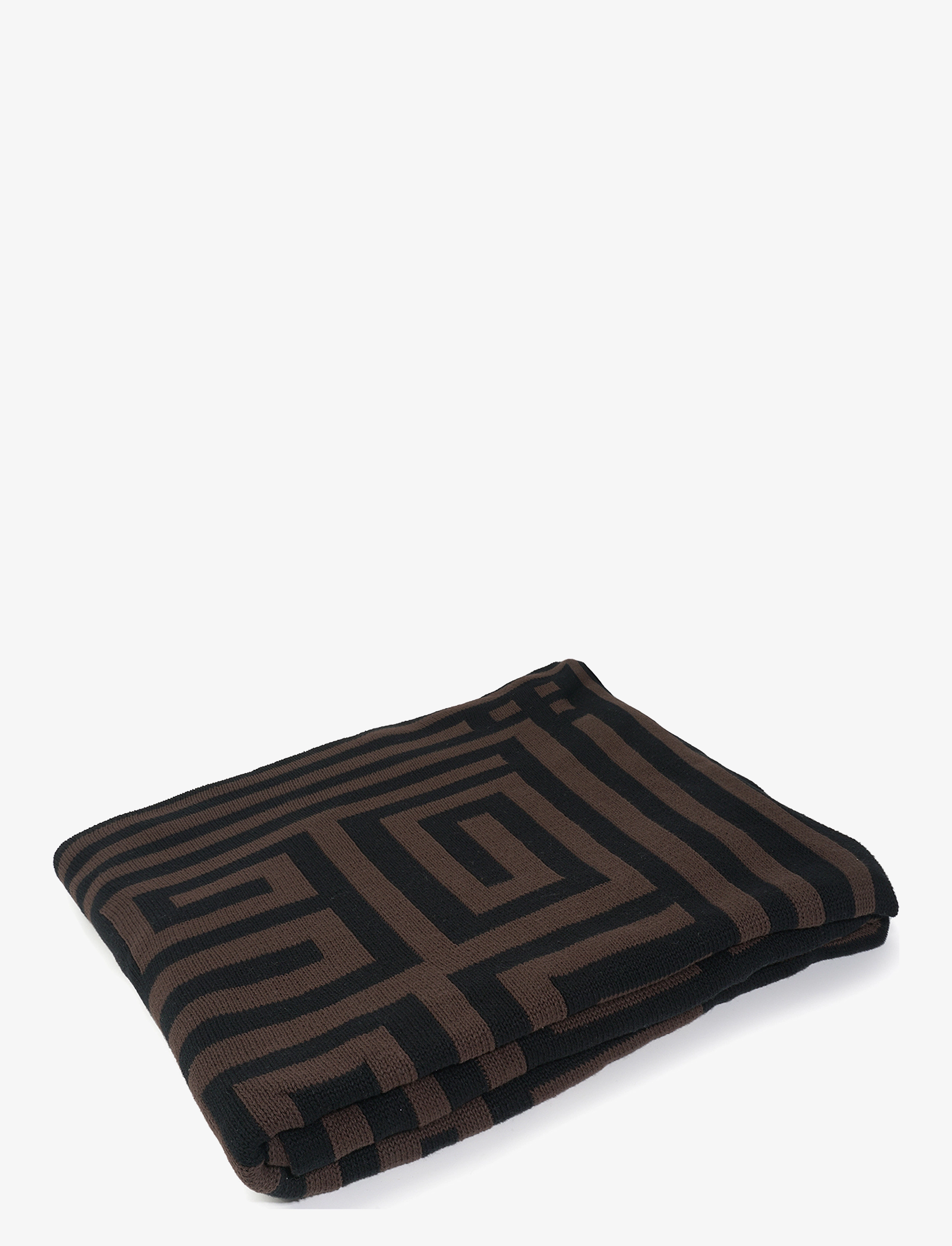 Ceannis Knitted Throw 160X130Cm, 160X130 cm, Cushions & Blankets, Braun - Blankets Throws, Homeware