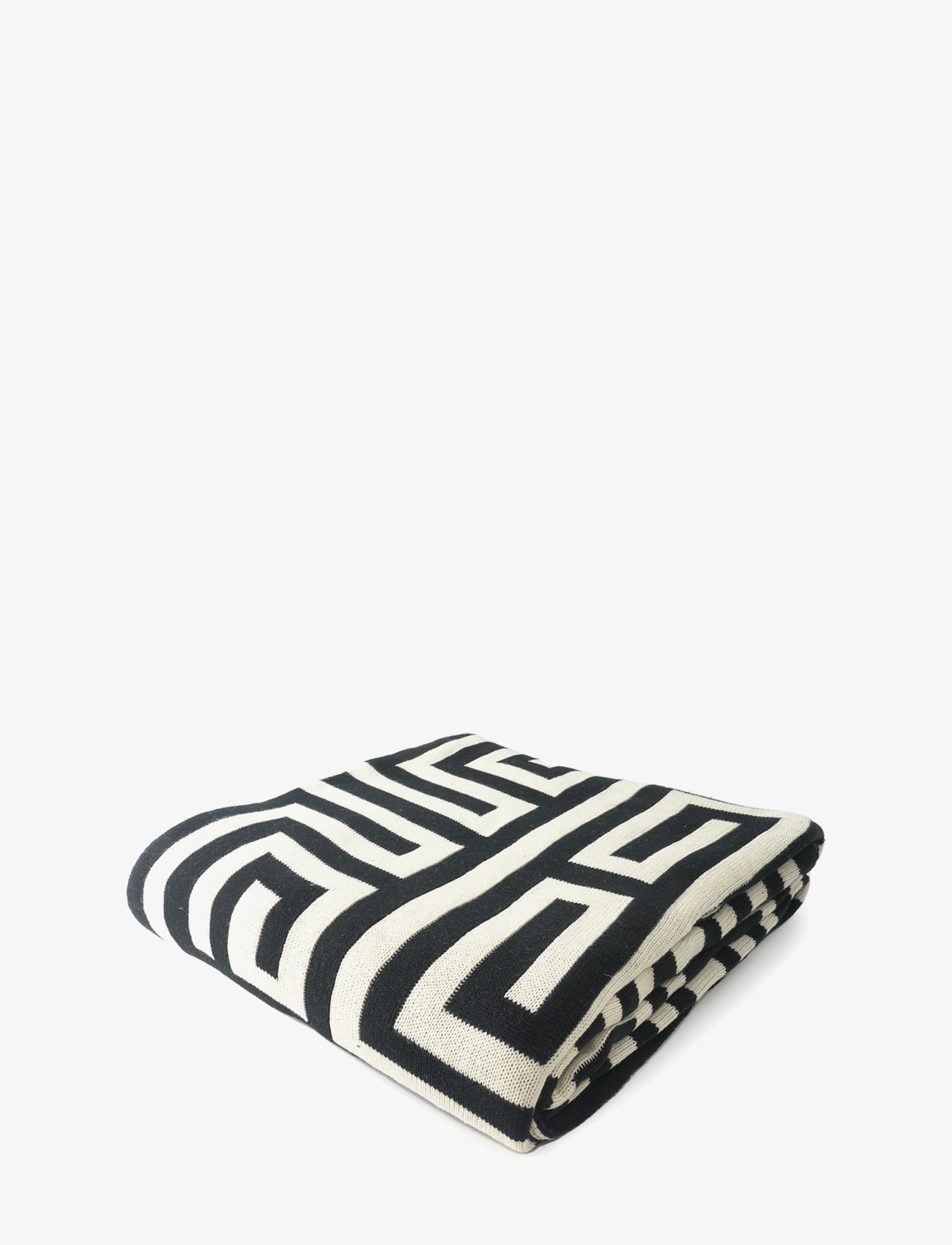 Ceannis Knitted Throw 160X130Cm, 160X130 cm, Cushions & Blankets, Schwarz - Blankets Throws, Homeware