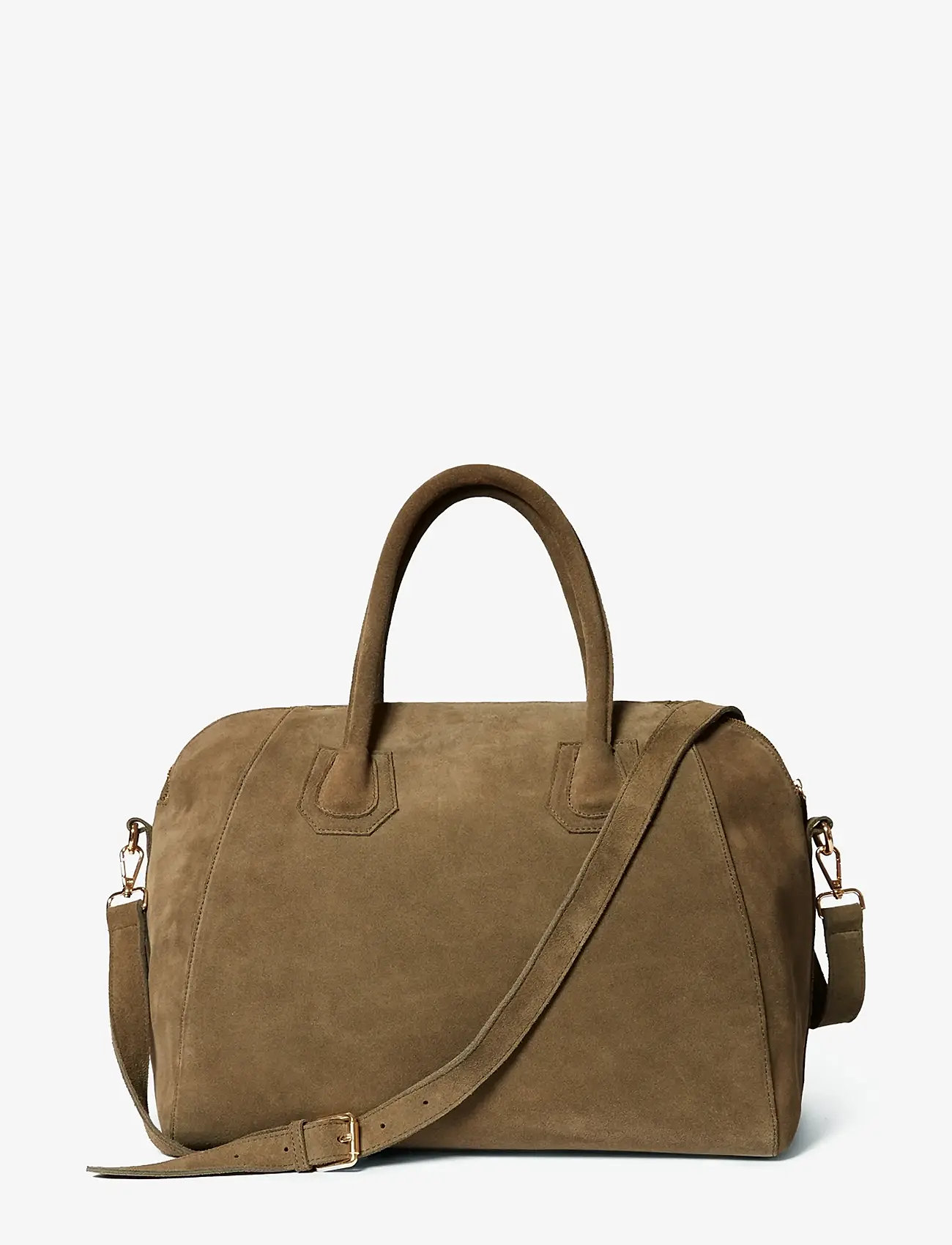 Ceannis - Suede Big Bowling Bag - særlige begivenheder - taupe - 1