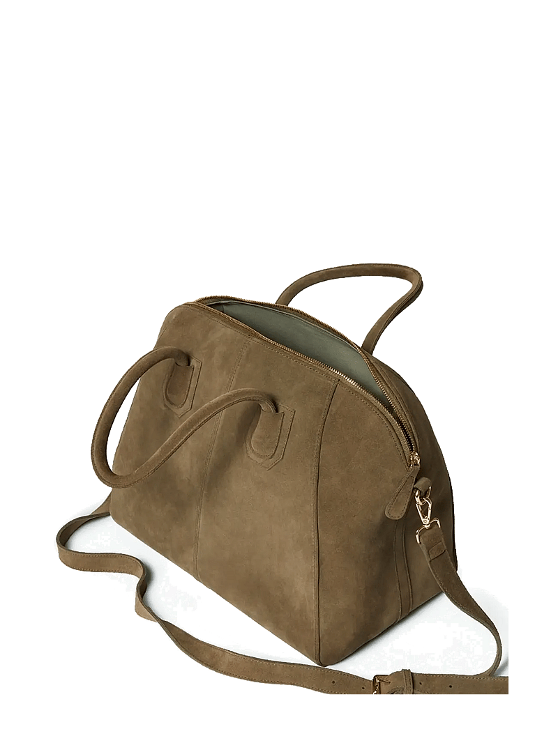 Ceannis - Suede Big Bowling Bag - særlige begivenheder - taupe - 2