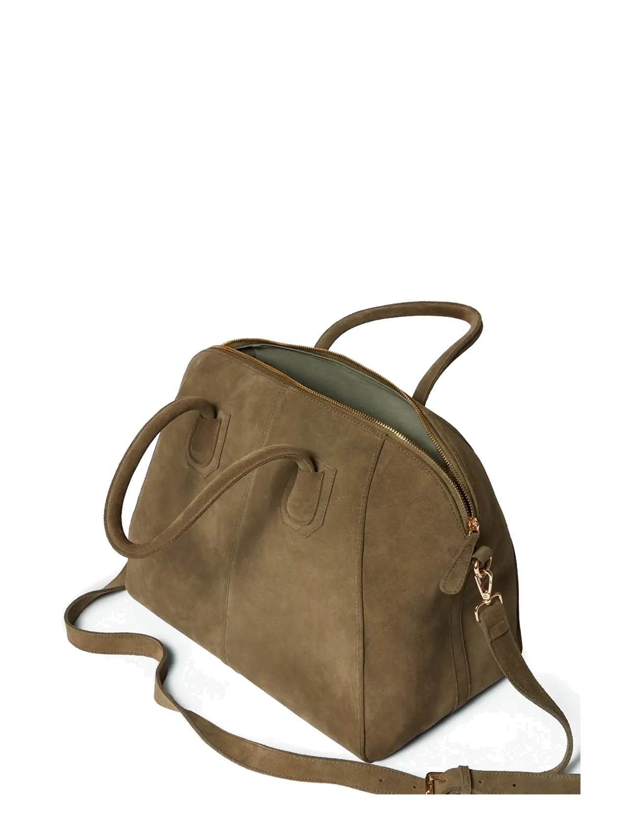 Ceannis - Suede Big Bowling Bag - taupe - 2