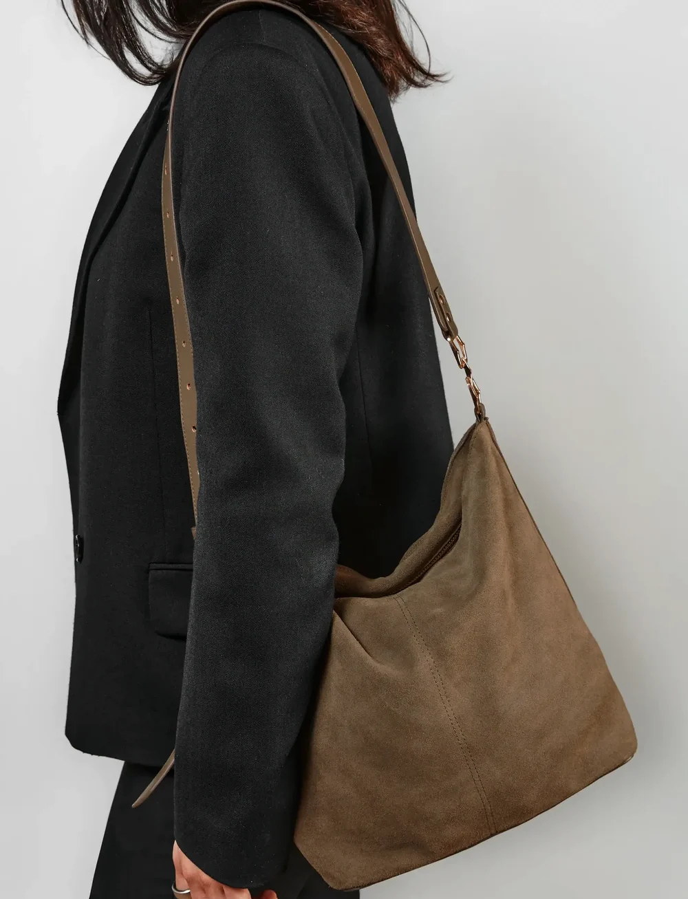 Ceannis - Suede Tote Bag - totes - brown - 0