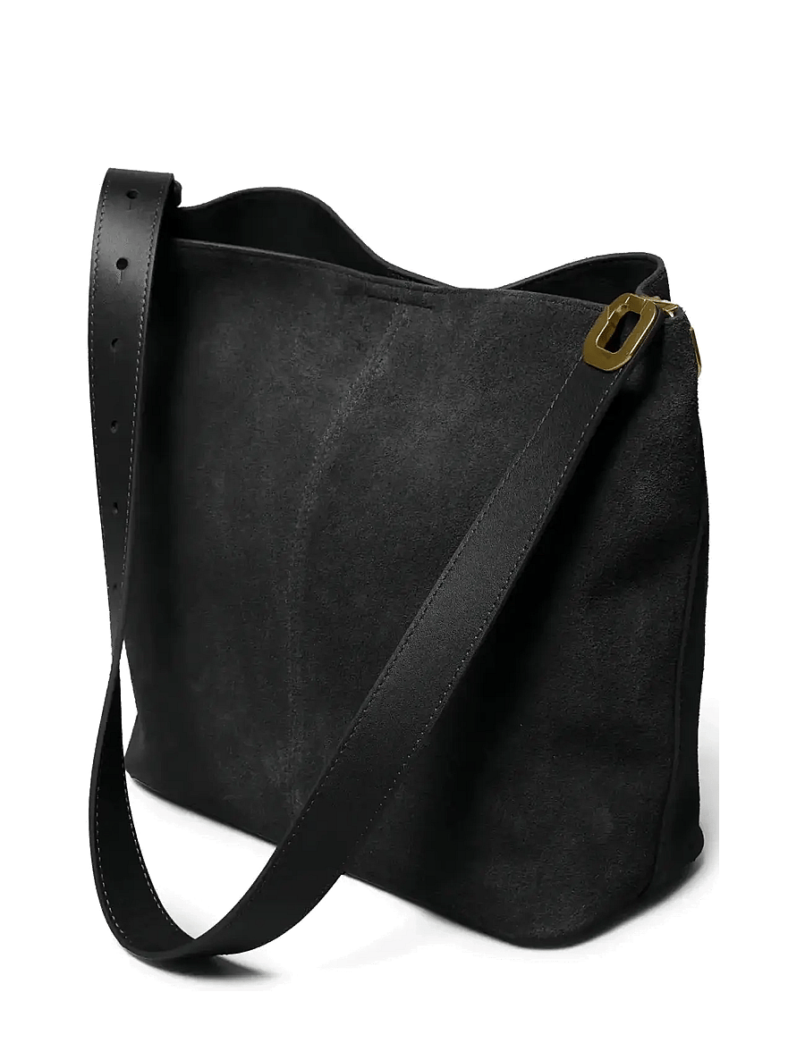 Ceannis - Suede Tote Bag - tote bags - black - 1