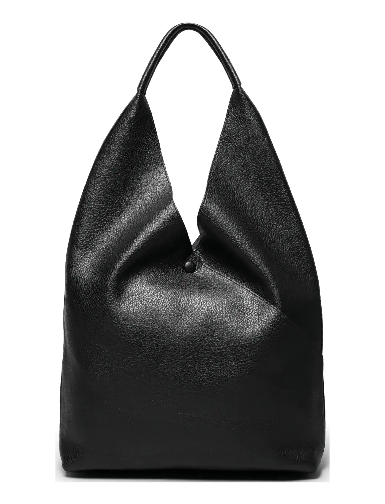 Ceannis Triangle PU Shoulder Bag - Ceannis - BLACK / black
