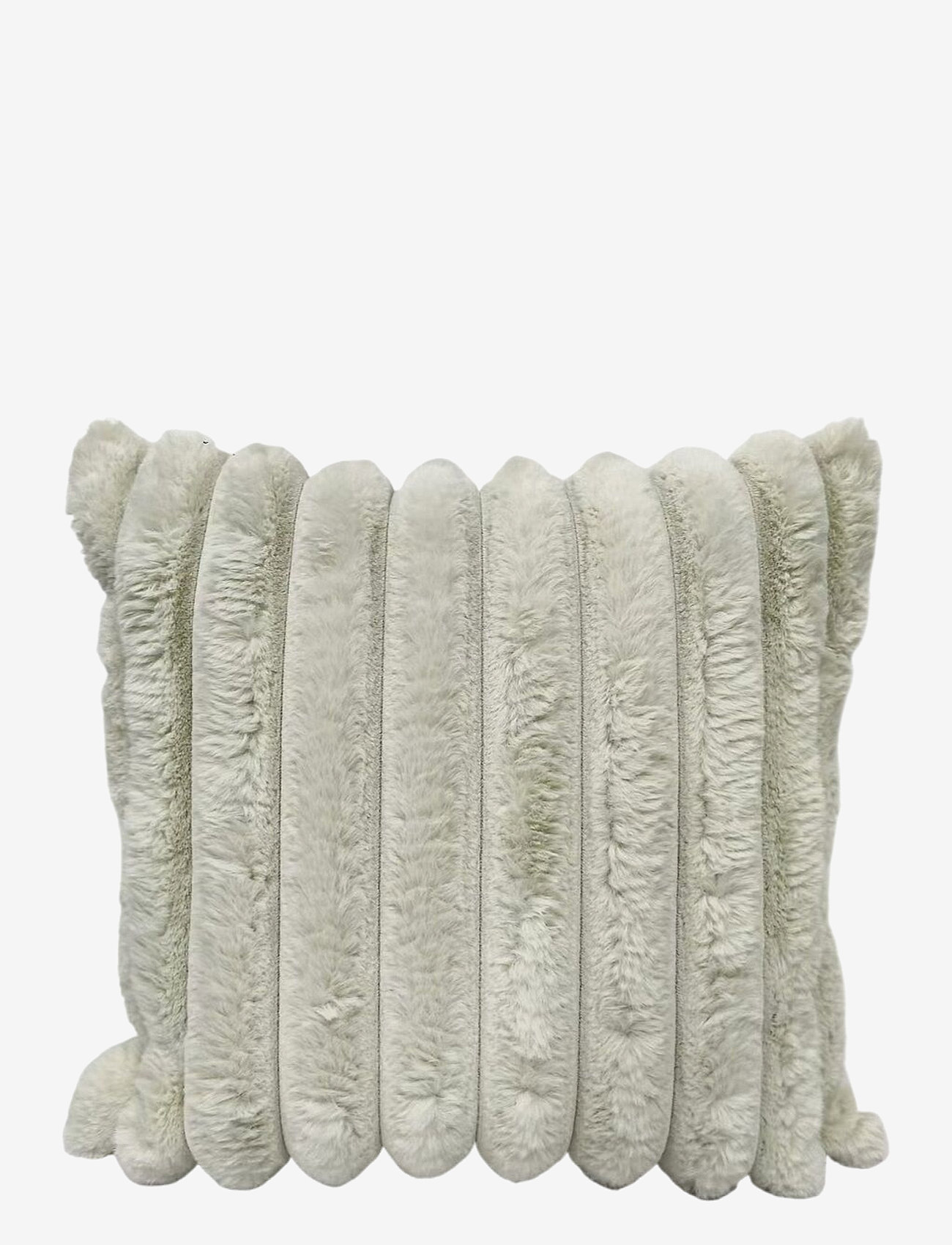 Ceannis - C/c 50x50 Fake Fur Stripe Off White - cushions - off white - 0